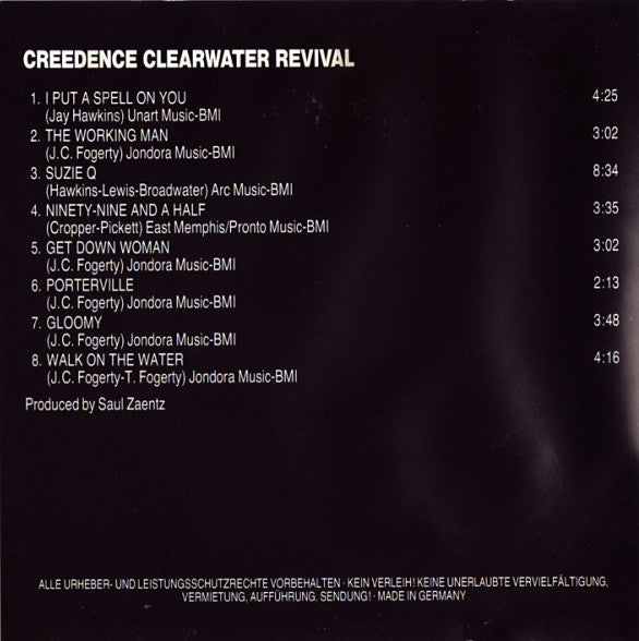 Creedence Clearwater Revival : Creedence Clearwater Revival (CD, Album, RE)