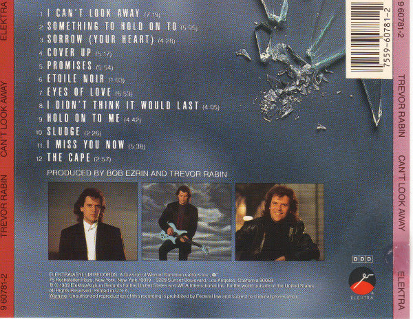 Trevor Rabin : Can't Look Away (CD, Album, M/Print)