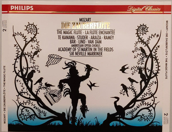 Wolfgang Amadeus Mozart - Kiri Te Kanawa · Cheryl Studer · Francisco Araiza · Samuel Ramey · Olaf Bär · Eva Lind · José van Dam · The Ambrosian Opera Chorus · The Academy Of St. Martin-in-the-Fields · Sir Neville Marriner : Die Zauberflöte (2xCD, Album, RE + Box, Sli)