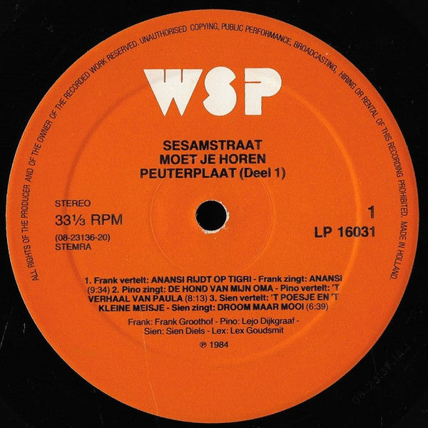 Sesamstraat : Moet Je Horen..... (LP)