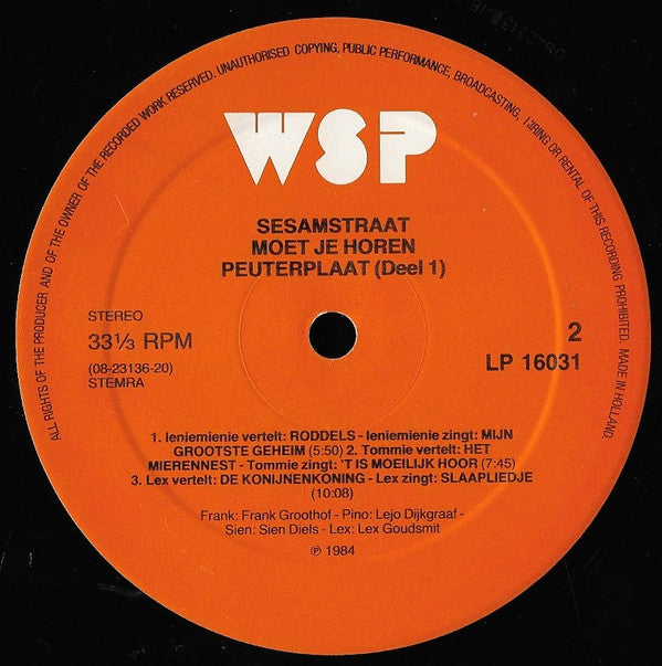 Sesamstraat : Moet Je Horen..... (LP)