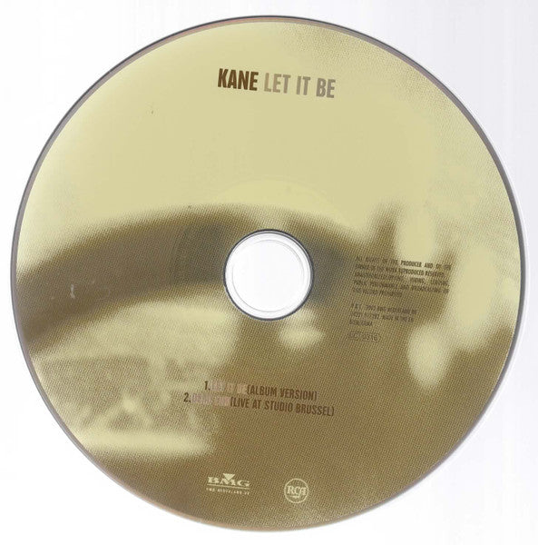 Kane (2) : Let It Be (CD, Single)