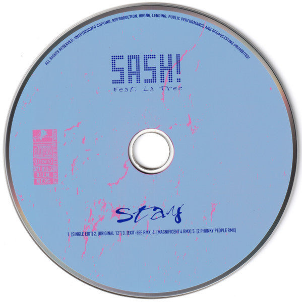 Sash! Feat. La Trec : Stay (CD, Maxi)