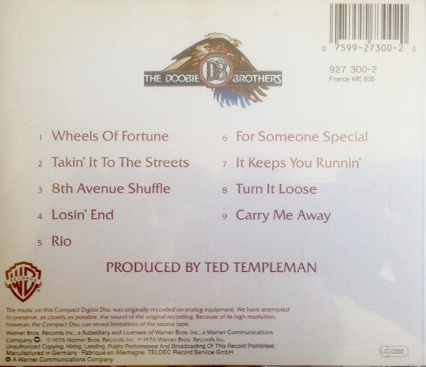 The Doobie Brothers : Takin' It To The Streets (CD, Album, RE)