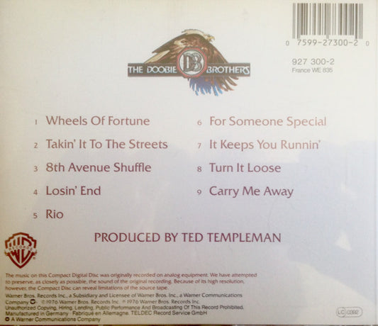 The Doobie Brothers : Takin' It To The Streets (CD, Album, RE)