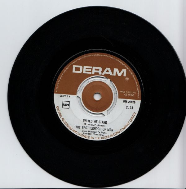 Brotherhood Of Man : United We Stand (7", Single)