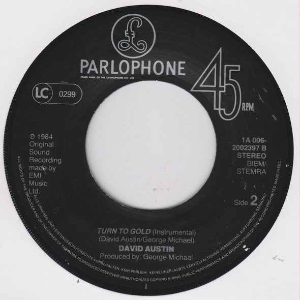 David Austin : Turn To Gold (7", Single)
