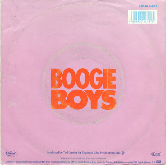 Boogie Boys : Girl Talk (7", Single)