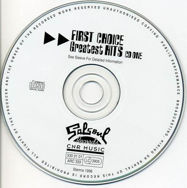 First Choice : Greatest Hits (2xCD, Comp, RE)