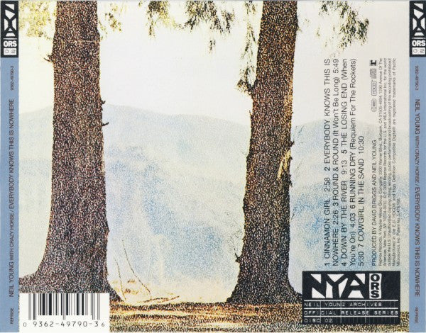 Neil Young With Crazy Horse : Everybody Knows This Is Nowhere (HDCD, Album, RE, RM, Cin)