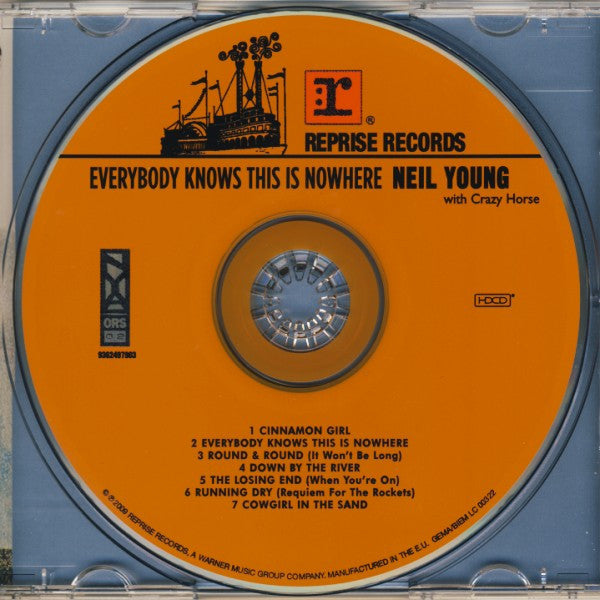 Neil Young With Crazy Horse : Everybody Knows This Is Nowhere (HDCD, Album, RE, RM, Cin)