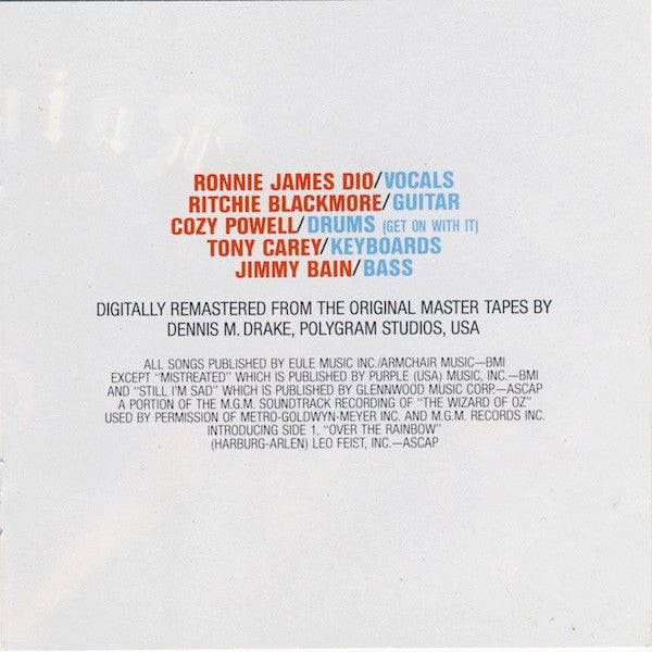Rainbow : On Stage (CD, Album, RE, RM, PDO)