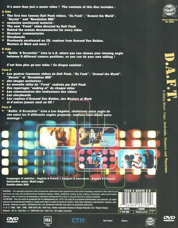 Daft Punk : D.A.F.T. : A Story About Dogs, Androids, Firemen And Tomatoes (DVD-V, D/Sided, PAL)