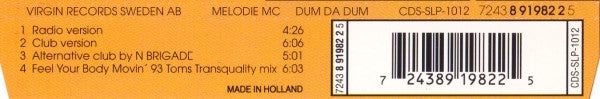 Melodie MC : Dum Da Dum (CD, Maxi)
