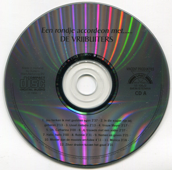 De Vrijbuiters : Een Rondje Accordeon Met...... (2xCD, Album)