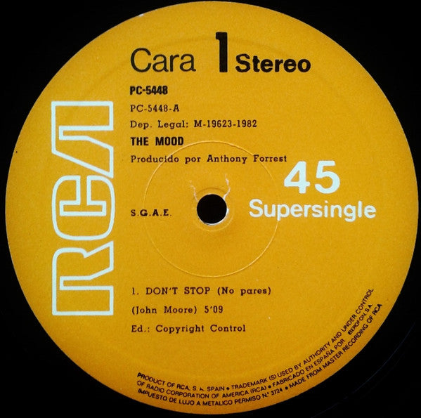 The Mood : Don't Stop = No Pares (12", Maxi)