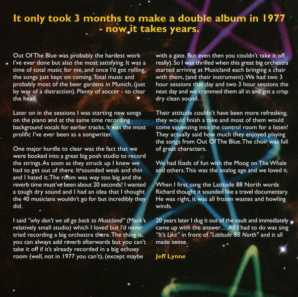 Electric Light Orchestra : Out Of The Blue (CD, Album, RE, RM)