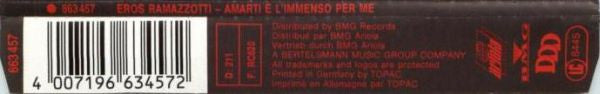 Eros Ramazzotti : Amarti È L'Immenso Per Me (CD, Maxi)
