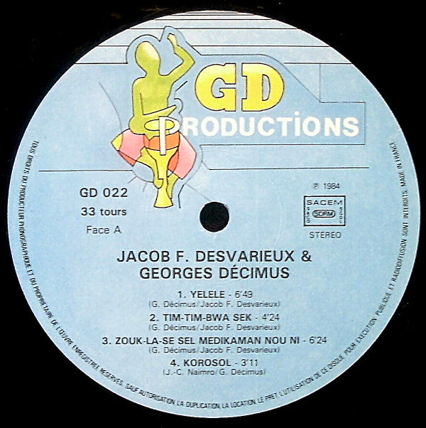 Jacob Desvarieux / Georges Decimus : Jacob F. Desvarieux / Georges Decimus (LP, Album)