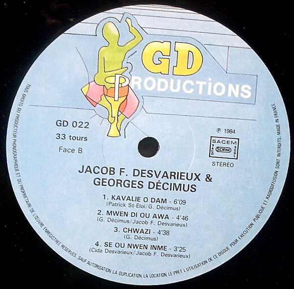 Jacob Desvarieux / Georges Decimus : Jacob F. Desvarieux / Georges Decimus (LP, Album)