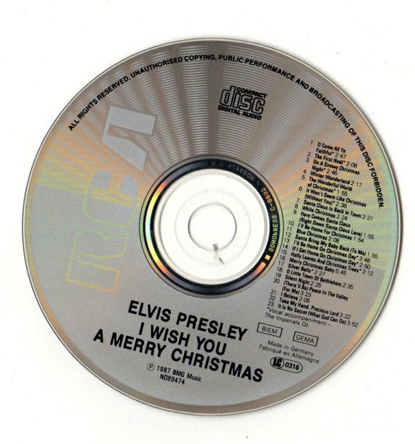 Elvis Presley : I Wish You A Merry Christmas (CD, Comp)