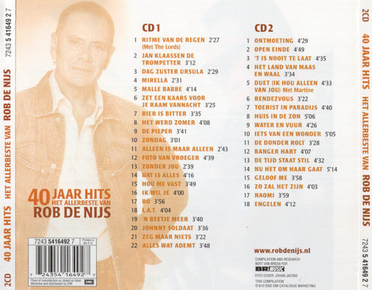 Rob De Nijs : 40 Jaar Hits / Het Allerbeste Van Rob De Nijs (2xCD, Comp)