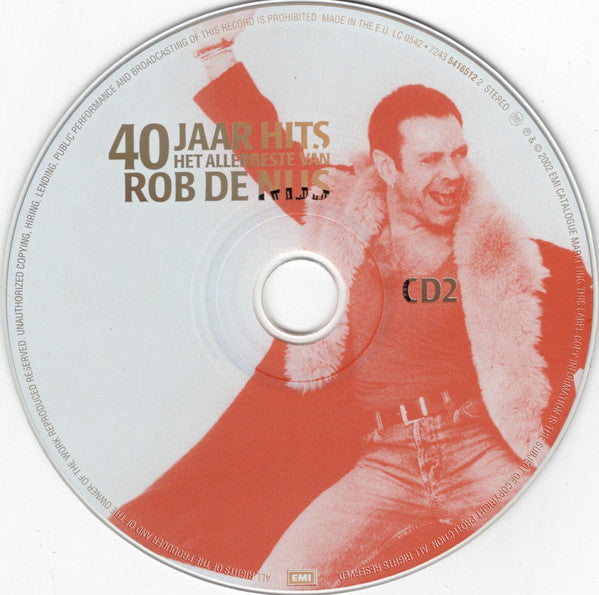 Rob De Nijs : 40 Jaar Hits / Het Allerbeste Van Rob De Nijs (2xCD, Comp)