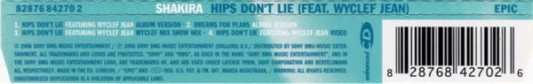 Shakira Featuring Wyclef Jean : Hips Don't Lie (CD, Maxi, Single, Enh)