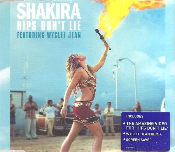 Shakira Featuring Wyclef Jean : Hips Don't Lie (CD, Maxi, Single, Enh)
