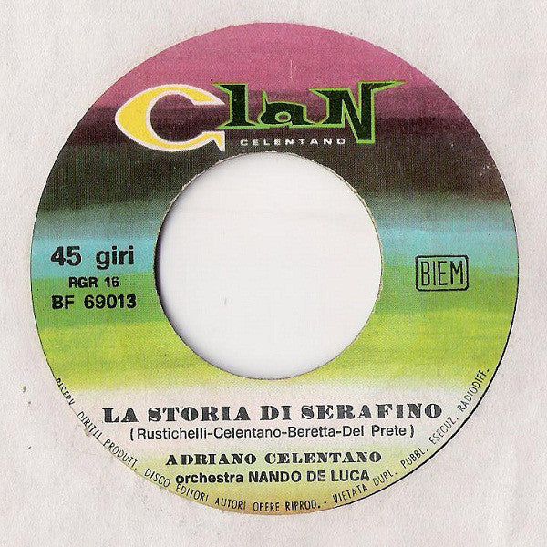Adriano Celentano : La Storia Di Serafino (7")