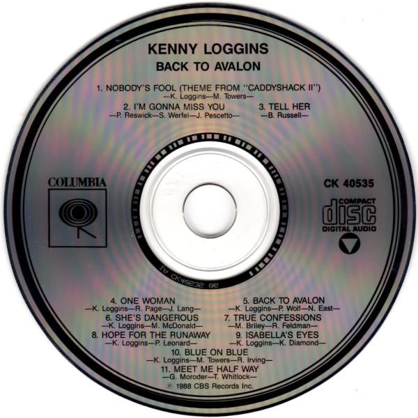 Kenny Loggins : Back To Avalon (CD, Album)