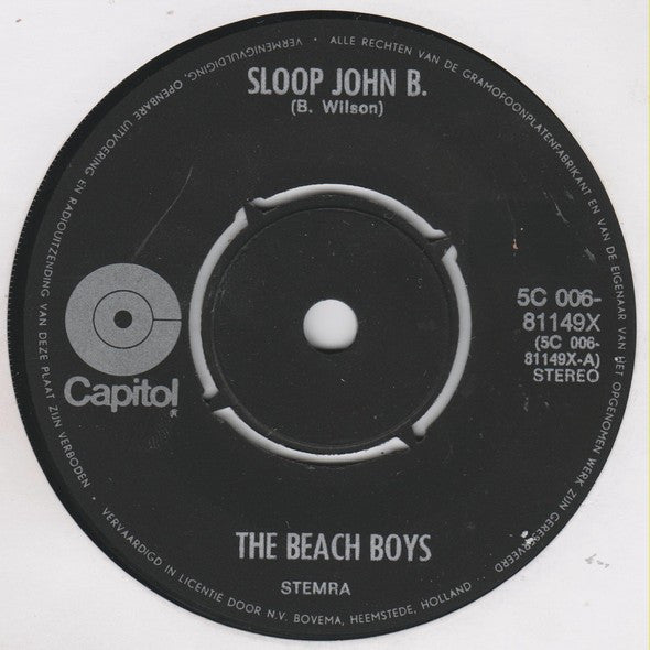 The Beach Boys : Sloop John B. / I Get Around (7", 4-P)