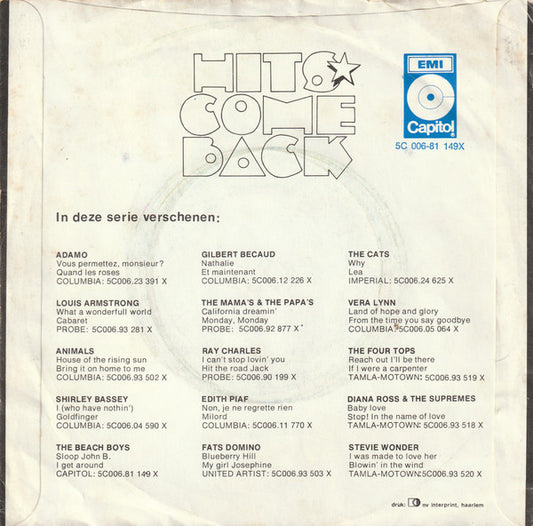 The Beach Boys : Sloop John B. / I Get Around (7", 4-P)