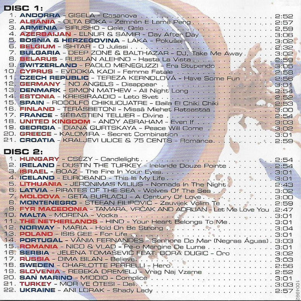 Various : Eurovision Song Contest Belgrade 2008 (2xCD, Comp)