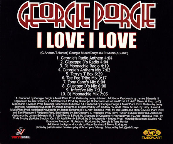 Georgie Porgie : I Love I Love (CD, Single)