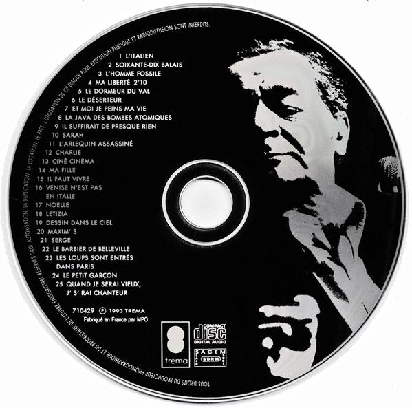 Serge Reggiani : Palais Des Congrès / Paris 1993 (Enregistrement Public) (CD)