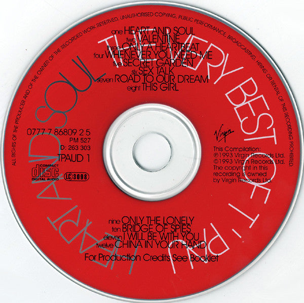 T'Pau : Heart And Soul / The Very Best Of T'Pau (CD, Comp, RP)
