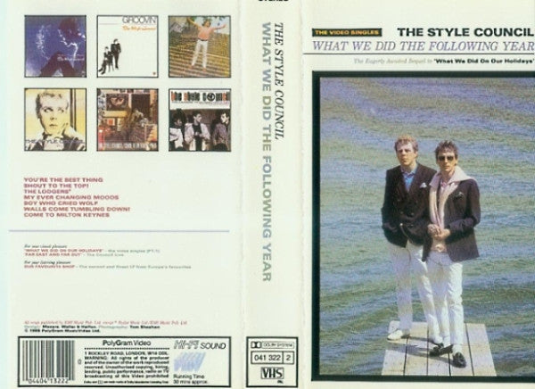 The Style Council : What We Did The Following Year (The Video Singles) (VHS, PAL, Dol)