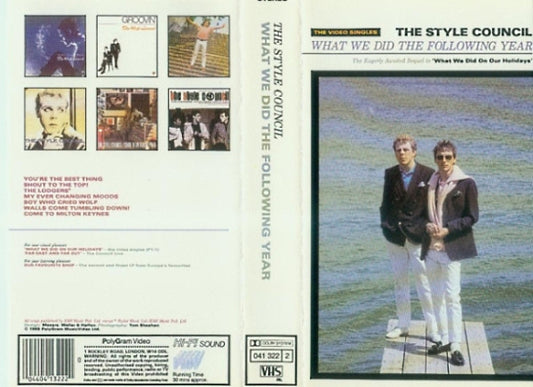 The Style Council : What We Did The Following Year (The Video Singles) (VHS, PAL, Dol)