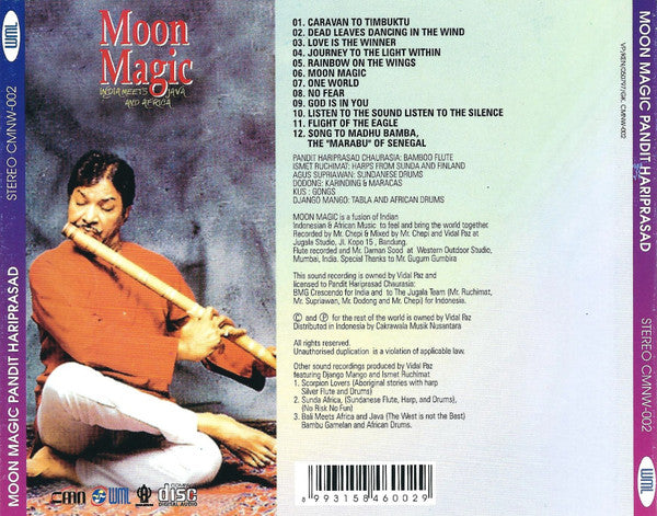 Hariprasad Chaurasia : Moon Magic (India Meets Java And Africa) (CD, Album)