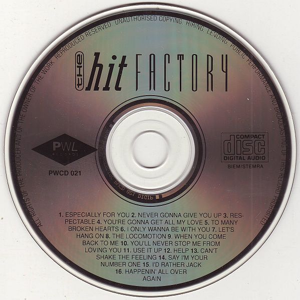 Various : The Hit Factory - Especially For You (CD, Comp)
