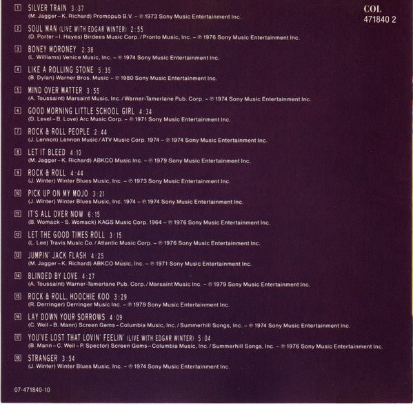 Johnny Winter : The Very Best Of Vol. 1 (CD, Comp)