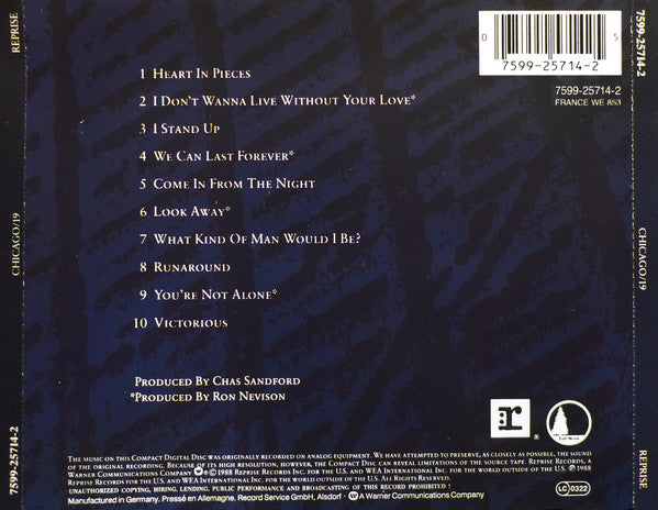 Chicago (2) : Chicago 19 (CD, Album)