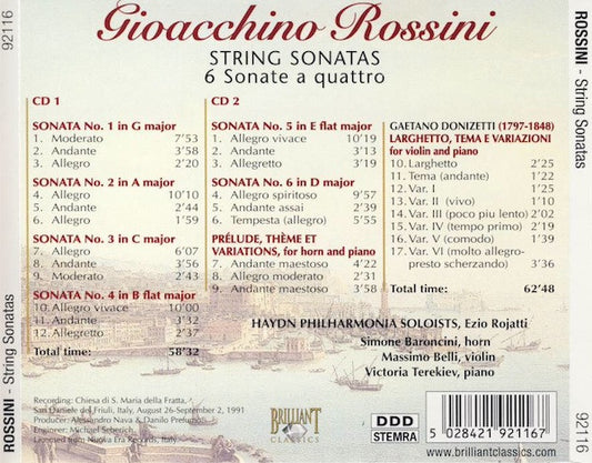 Gioacchino Rossini : String Sonatas (2xCD)