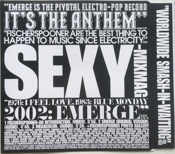Fischerspooner : Emerge (DVD-V, Single, RM)