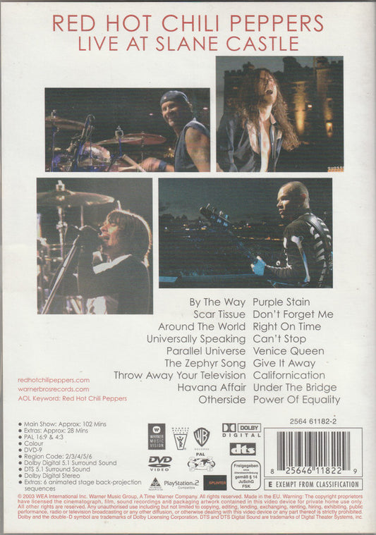Red Hot Chili Peppers : Live At Slane Castle (DVD-V, Copy Prot., Multichannel, PAL)