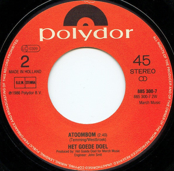 Het Goede Doel : Zwijgen (7", Single)
