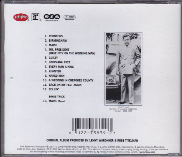 Randy Newman : Good Old Boys (CD, Album, RE, RM)