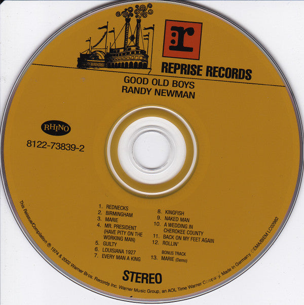 Randy Newman : Good Old Boys (CD, Album, RE, RM)