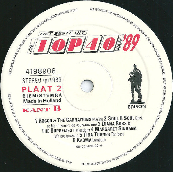 Various : Het Beste Uit De Top 40 Van '89 (3xLP, Comp)